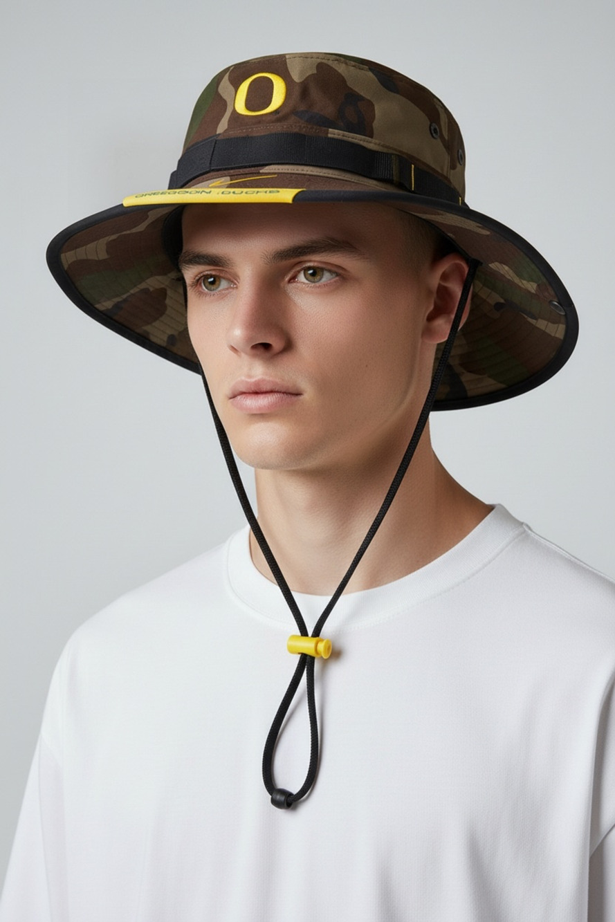 Nike Oregon Ducks Boonie Bucket Hat Size S/M Camo Dri-FIT